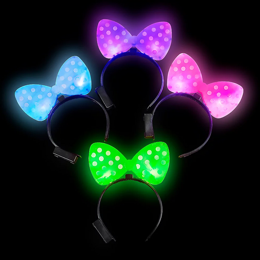 Light up Polka Dot Headband (Dz)