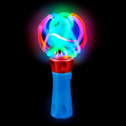 Light-up Orbiter Spinning Wand 7"