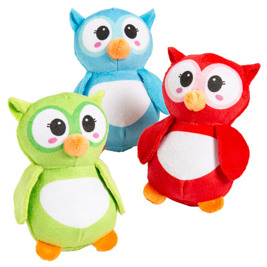 4" Plush Owls (Dz)